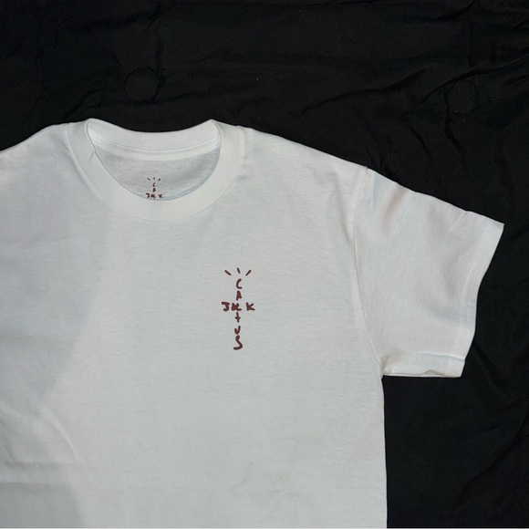 3 Pack Travis Scott Men’s size t shirt white logo tee mocha cactus jack bundle - Picture 4 of 4